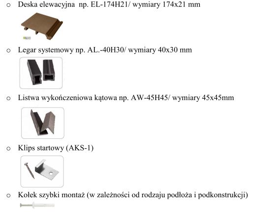 Instrukcja montażu deski elewacyjnej SEQO Standard