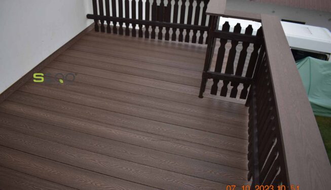 Balkon i kompozyty drewna - Realizacja 342