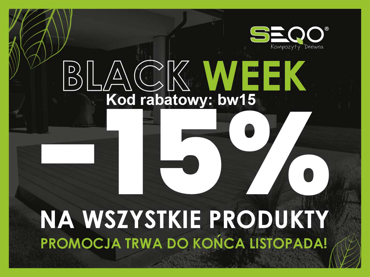 BLACK WEEK -15% na cały asortyment!