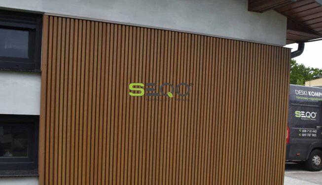 Lamele na elewacji - Realizacja 421