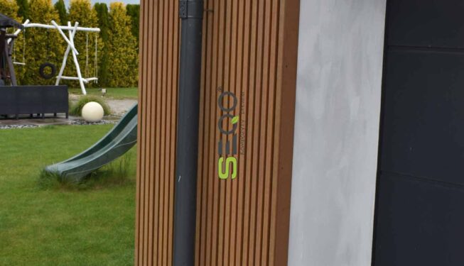 Lamele na elewacji - Realizacja 421