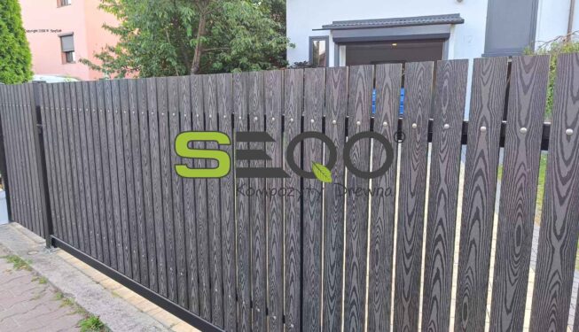 Estetyczny płot sztachetowy - realizacja 437