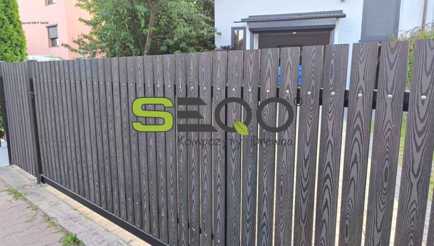 Estetyczny płot sztachetowy - realizacja 437