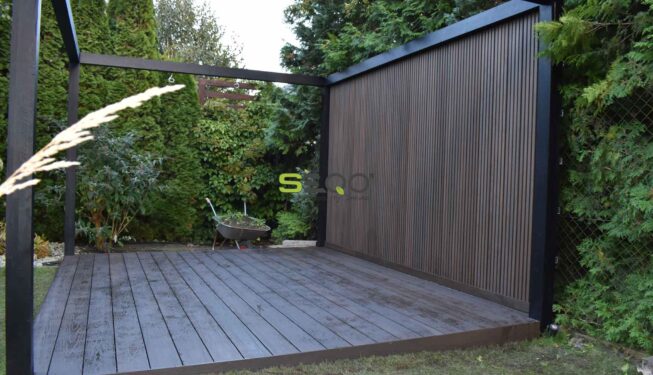 Altana z kompozytów drewna - realizacja 345