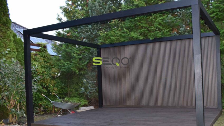 Altana z kompozytów drewna - realizacja 345