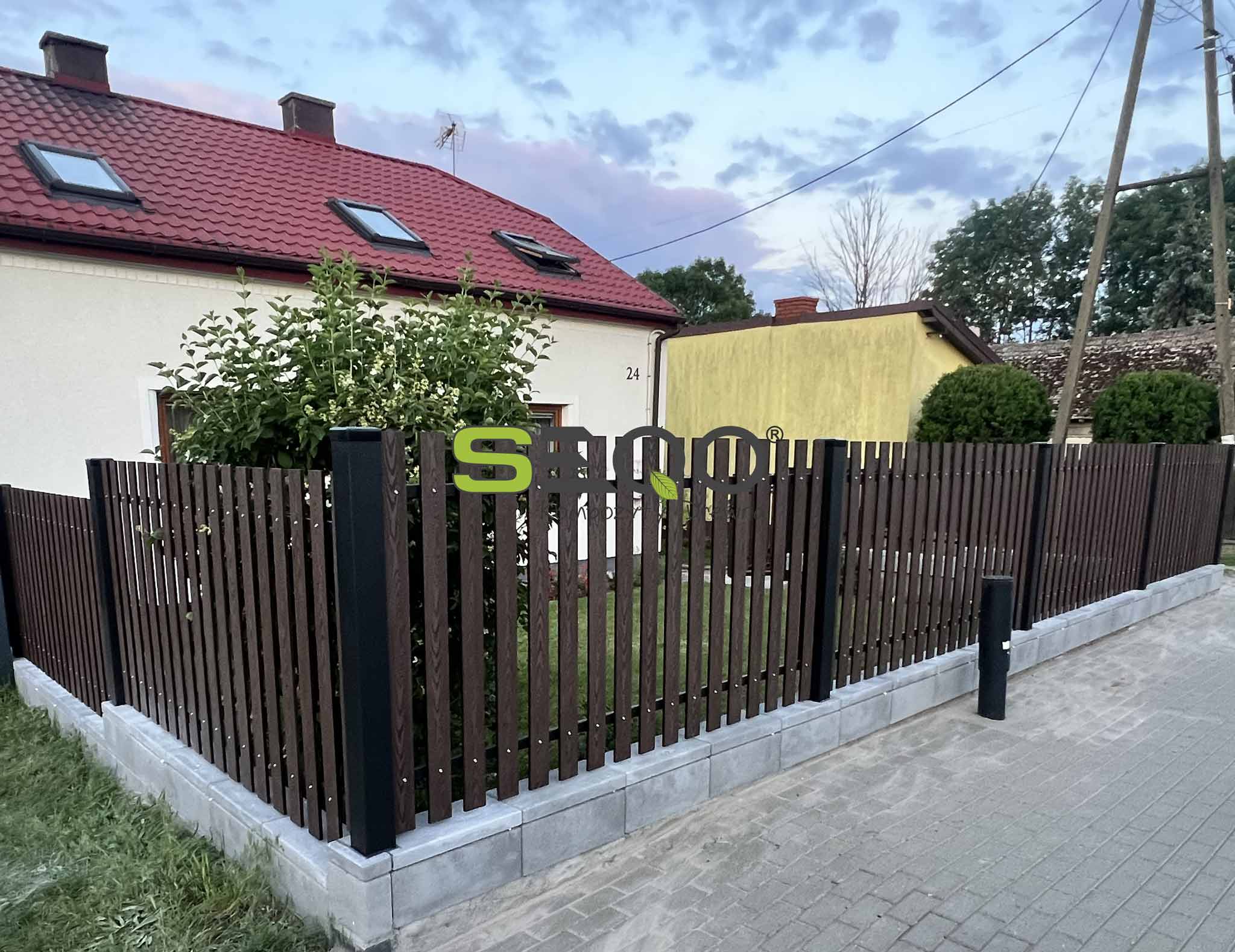 Nowoczesne ogrodzenie kompozytowe - Realizacja 444