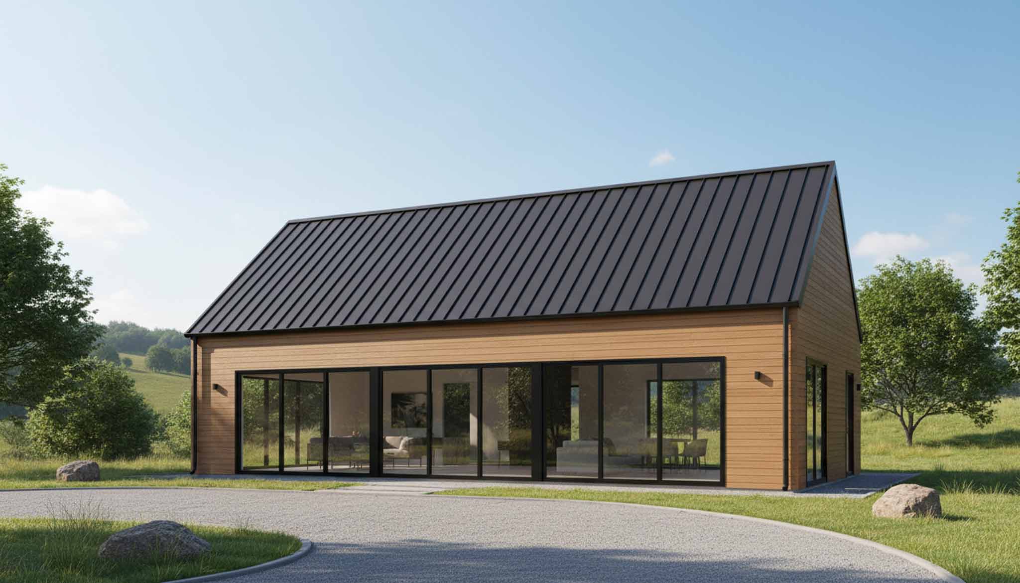 Elewacja w stylu “Nowoczesnej Stodoły”: Drewno, które nie wymaga malowania? Poznaj SEQO Co-extrusion