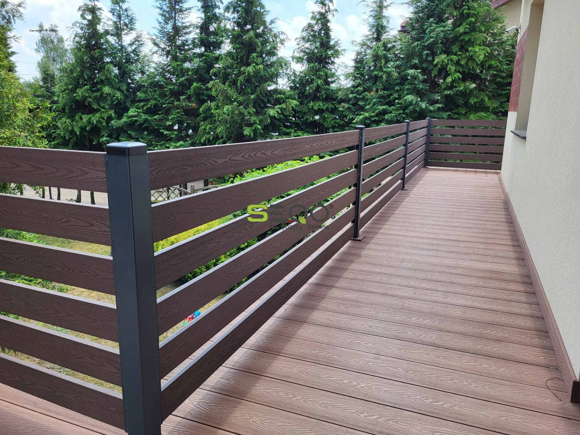 Elegancki balkon z kompozytu SEQO - Realizacja 447